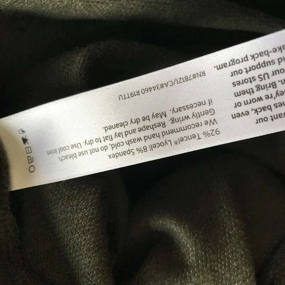 NWT Eileen Fisher Tencel Stretch Terry Dress Womens Large P Petite LP Green NEW - Picture 6 of 11